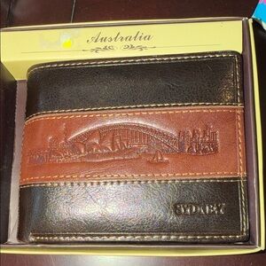 Sydney Brown and Black Leather Wallet